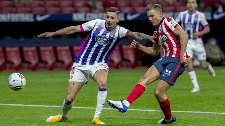 Así marcó Llorente en el Atlético-Valladolid.