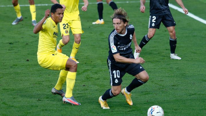 Bacca y Modric, en el Villarreal-Real Madrid.
