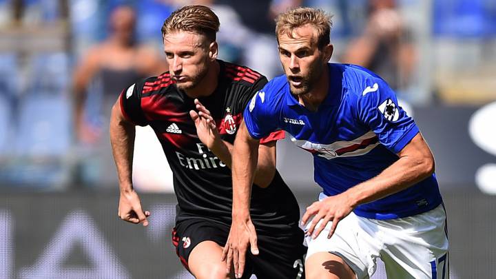 Sampdoria 2-0 Milan: goles, resumen y resultado
