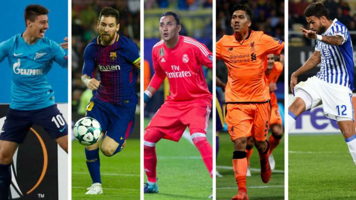 Los sudamericanos más destacados de la fecha europea