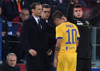 Dybala salió llorando del campo por un desgarro muscular