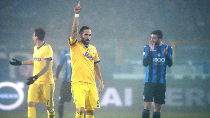 Atalanta 0-1 Juventus: un gol de Higuaín le da ventaja a la Juve