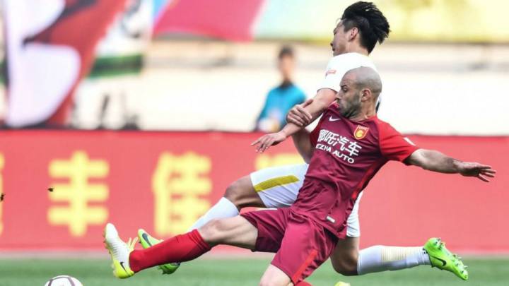 Mascherano pierde su primer partido con el Hebei