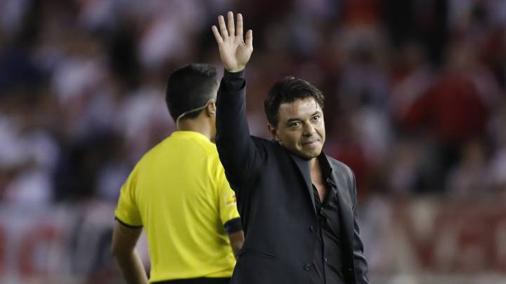 El técnico de River Plate destacó el papel de Quintero, que entró con el partido igualado y que fue decisivo con su juego de posesión cerca del área.