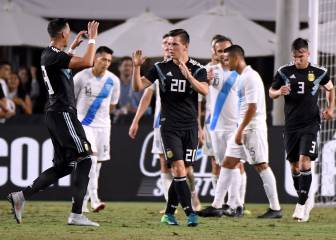 Scaloni debuta con victoria ante una débil Guatemala