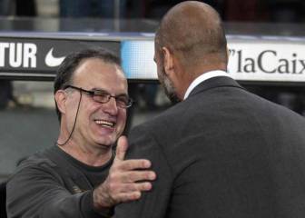 Guardiola escribió a mano en su despacho un discurso de Bielsa