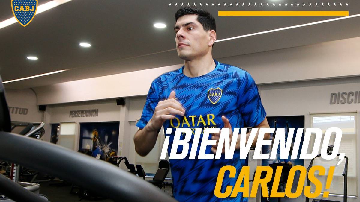 Primera práctica de Carlos Lampe en Boca