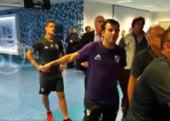 Así vivió Zuculini en el túnel la agonía de los minutos finales