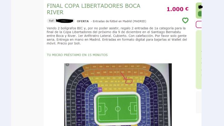 River-Boca: Real Madrid fans re-selling tickets for up to 800 euros