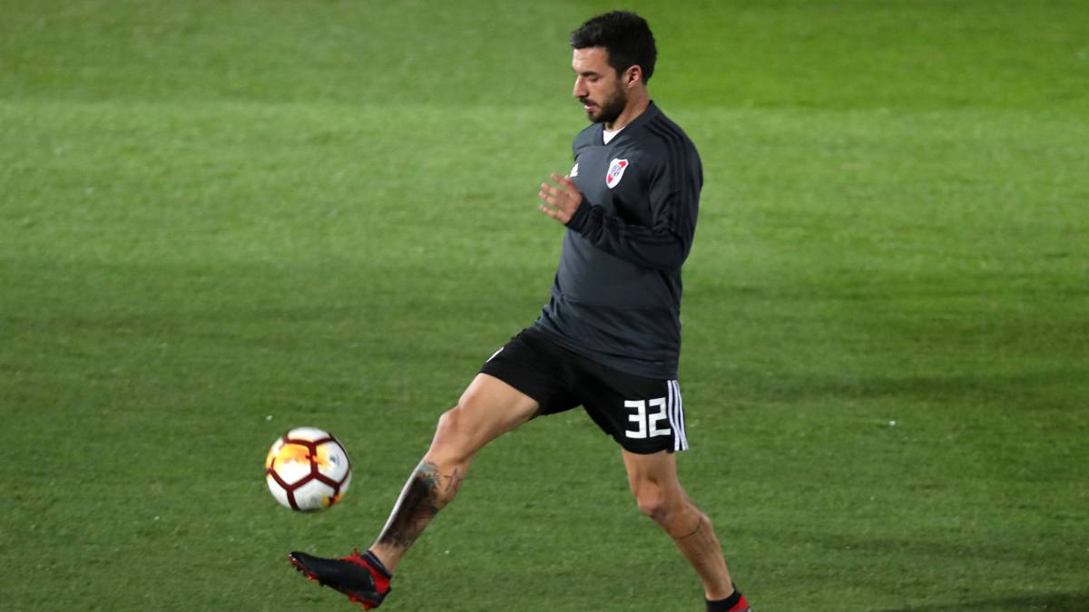 River se entrenó en Madrid con Scocco diferenciado