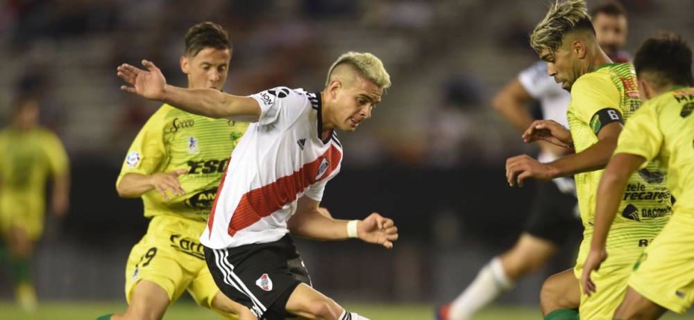 En el primer partido oficial del 2019, el Millonario no tuvo un buen funcionamiento y perdió como local 1-0 frente al Halcón, que le pisa los talones a Racing.