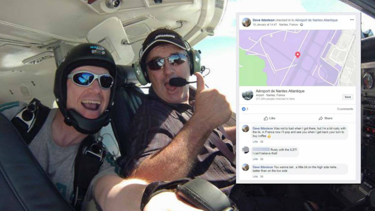 Mensaje premonitorio del piloto de Sala: "Estoy falto de rodaje..."