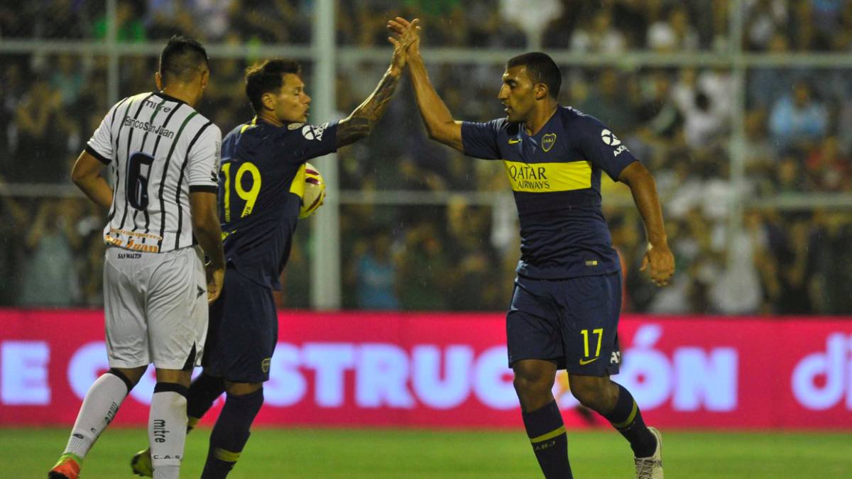 Los delanteros de Boca fueron claves para el 4-0 ante San Martín de San Juan. "Por suerte pudimos convertir y abrir el juego", aseguraron.