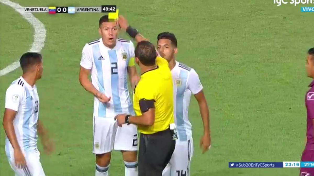 AFA pide a CONMEBOL quitar la amarilla a Nehuén Pérez