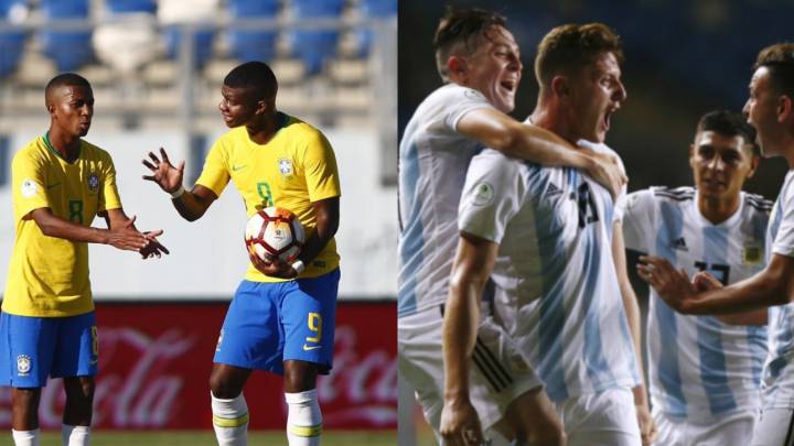 Argentina - Brasil: horario, TV y cómo ver el clásico del Sudamericano Sub-20