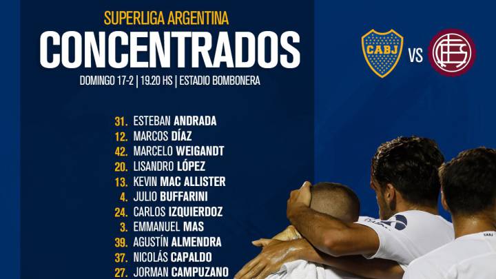 Boca sonríe: vuelve Nández y concentra frente a Lanús