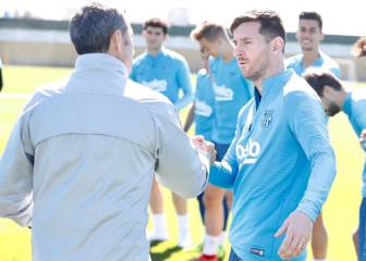 Messi volvió a entrenar