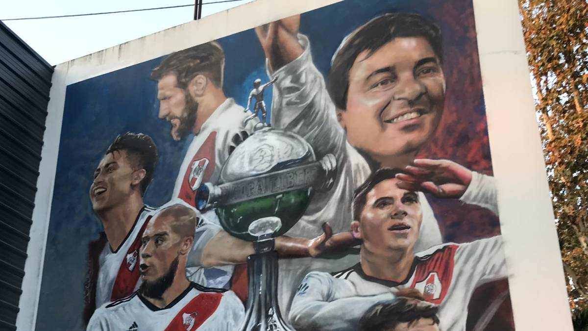 El error del mural de River que se hizo viral ya fue corregido