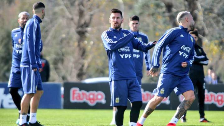 Messi trains with Argentina squad as Copa America looms