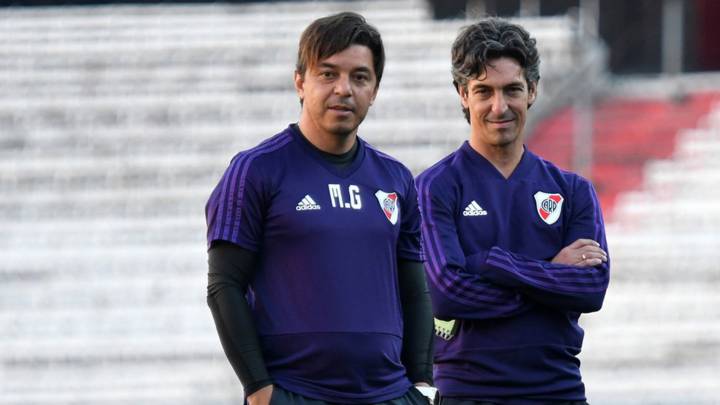 Gallardo no descansa: fue a ver a los juveniles a Ezeiza