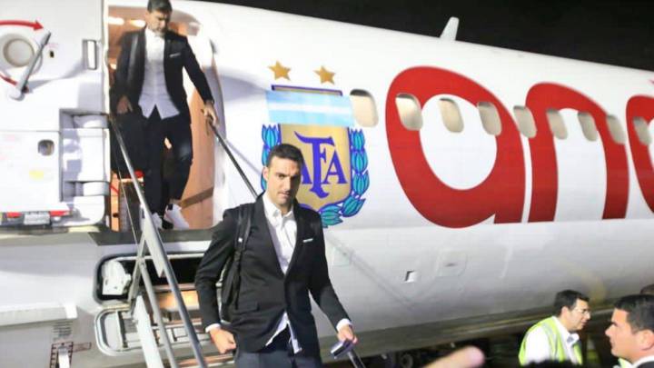 Llega de la selección de Argentina a Brasil