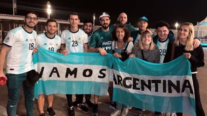 Mensajes de aliento de las esposas de los jugadores de la Selección argentina