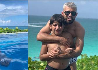 Las vacaciones del Kun Agüero con su hijo Benjamín y su nueva novia, Sofía Calzetti: ¿qué dijo Gianinna Maradona?