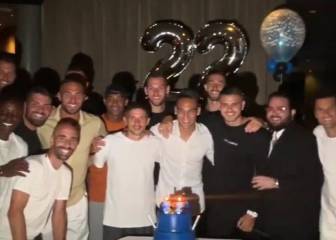 ¡Se armó la fiesta! El divertido cumpleaños de Lautaro Martínez con sus compañeros de Inter