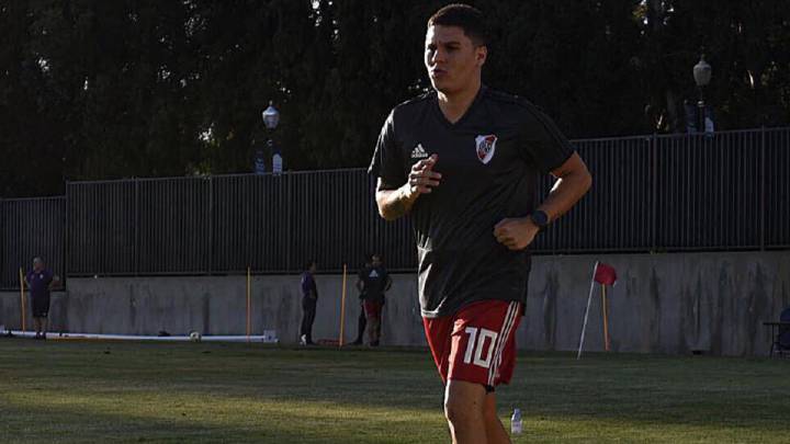 Juanfer Quintero se lamentó por no poder estar el domingo, pero se ilusionó con regresar a la actividad al menos para el partido de vuelta de la Copa.
