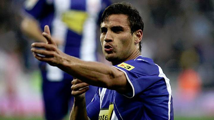 El exjugador italoargentino, Daniel Osvaldo, durante su etapa en el Espanyol.