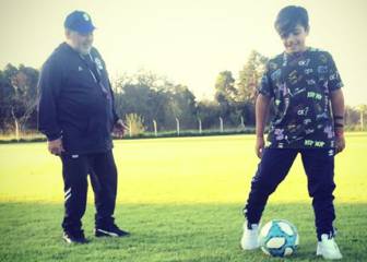 Diego Maradona se reencontró con Benjamín y con su hija, Gianinna