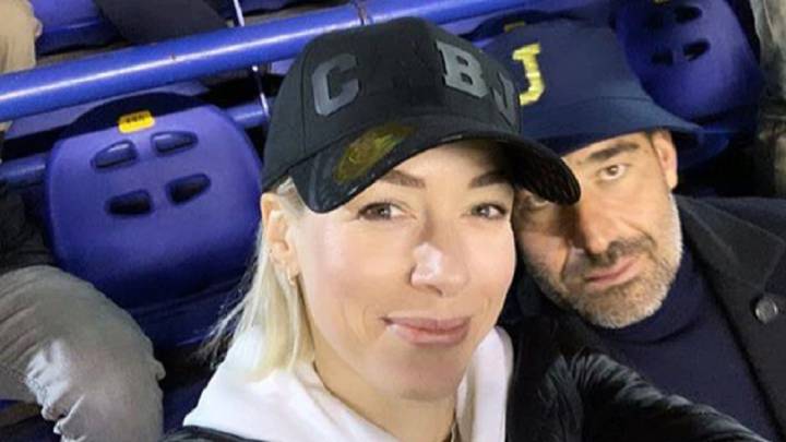 Sarah Felberbaum, esposa de De Rossi, encantada con los hinchas de Boca