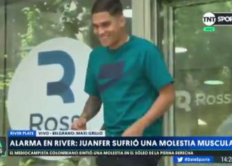 ¡Con dificultad! Así se retiró Juanfer Quintero de la clínica