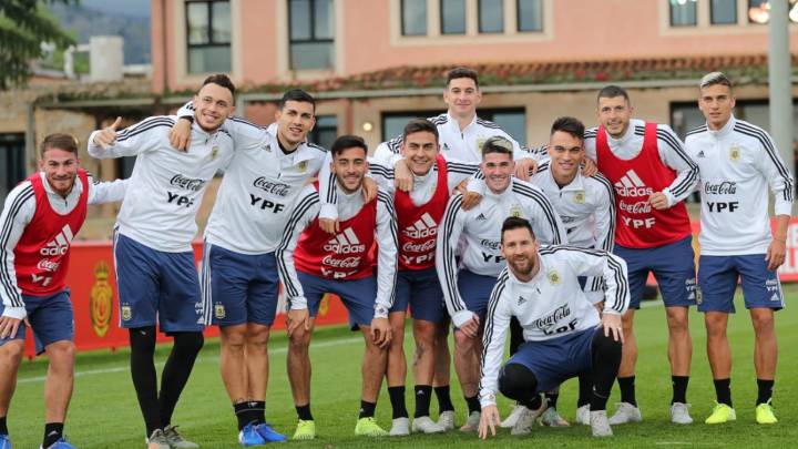 Argentina entrena con Messi por última vez en Mallorca