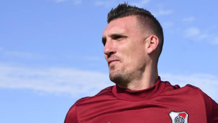El arquero de River dialogó con la prensa en Aeroparque, antes de partir hacia Córdoba para enfrentar a Estudiantes de Buenos Aires por la Copa Argentina.