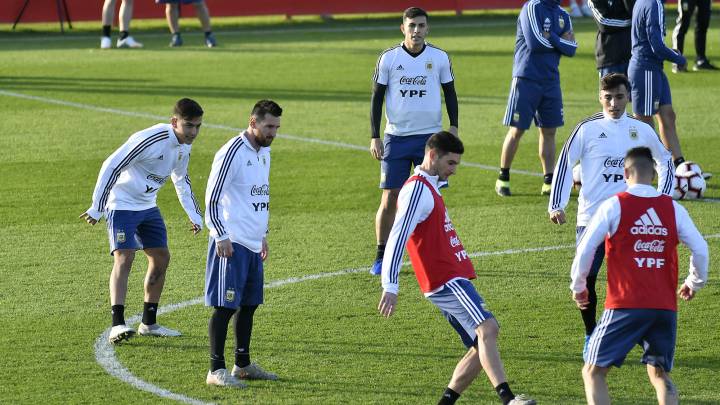 Argentina tuvo problemas para entrenarse en Riad