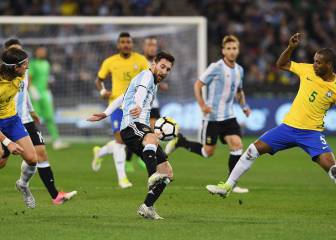 Formaciones confirmadas para el amistoso Argentina - Brasil