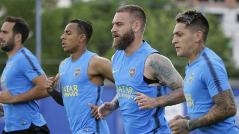Con De Rossi a la cabeza, Boca volvió a trabajo
