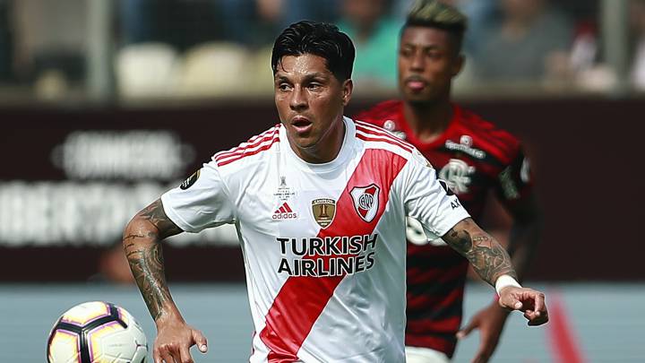 Enzo Pérez fue uno de las grandes figuras de River en la final de la Copa Libertadores que perdió en los últimos minutos ante Flamengo en Lima.