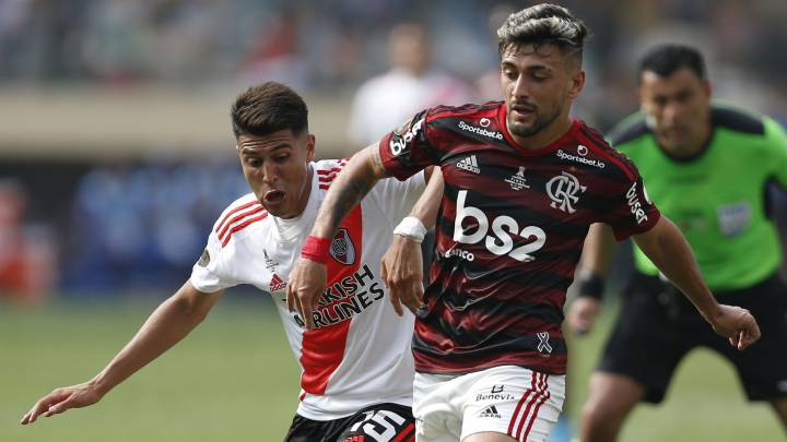 El uruguayo, campeón de la Copa Libertadores con Flamengo, contó que es simpatizante del Xeneize y además agregó: "Mi ídolo es Riquelme".