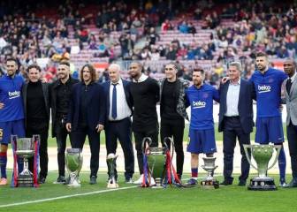 Milito estuvo en Barcelona para homenaje por el sextete