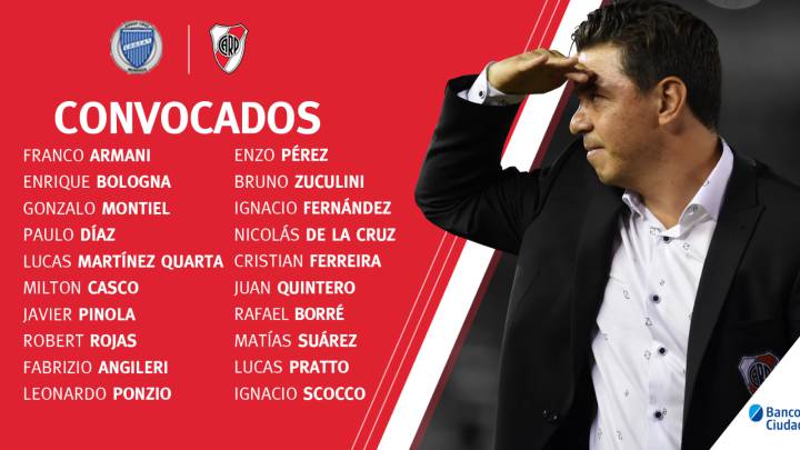 Martínez Quarta, De la Cruz y Quintero regresan a la lista de River