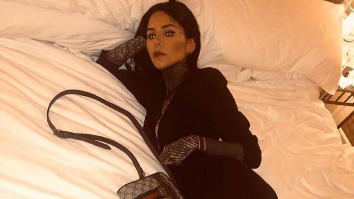 Cande Tinelli mostró en qué parte del cuerpo tiene tatuado un escudo de San Lorenzo