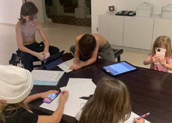 El método de Wanda Nara para que sus hijos estudien a pesar de la suspensión de clases por el coronavirus