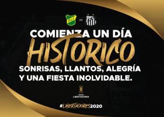 Debut histórico de Defensa en la Libertadores ante Santos