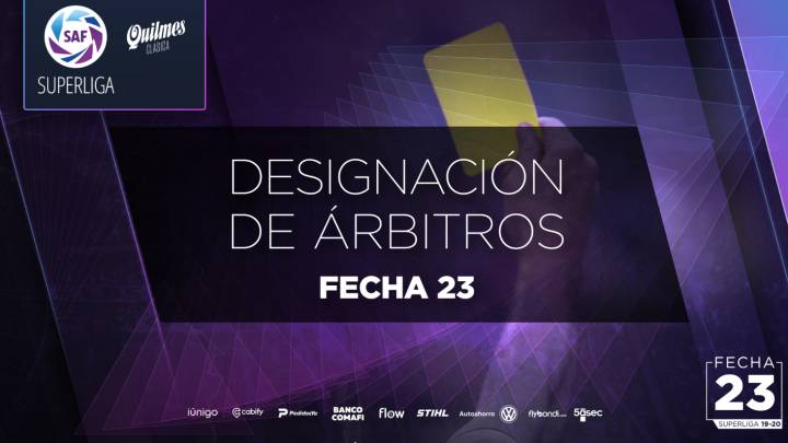 Árbitros designados para la definición de la Superliga