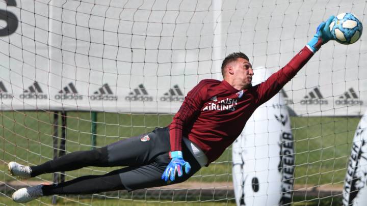 River se entrenó en Ezeiza sin Gallardo