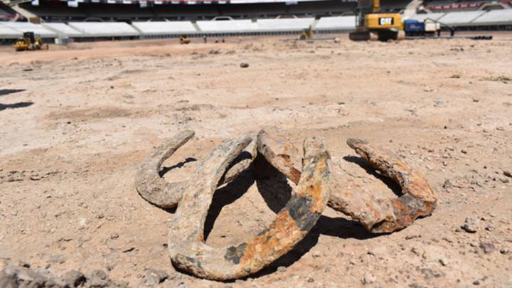 Un hallazgo arqueológico en el Monumental