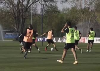 Último entrenamiento de Argentina antes del duelo ante Ecuador