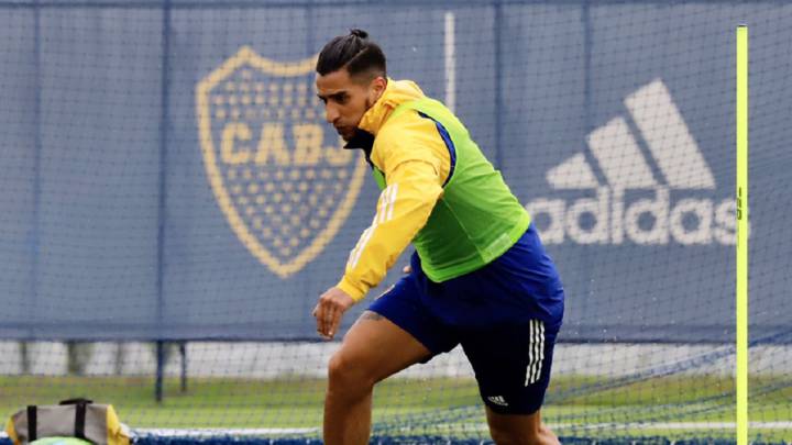 Pulpo González tuvo su primera práctica en Boca